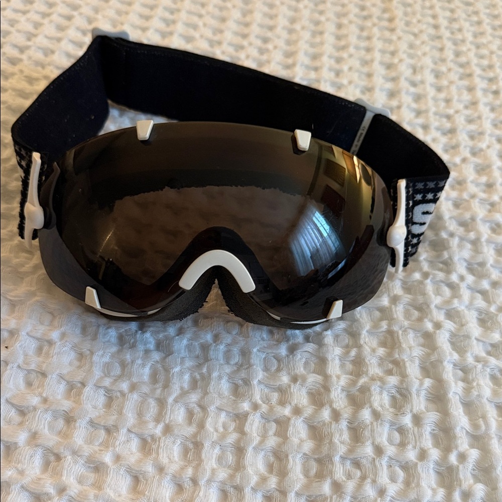 Black and White Ski Goggles Stage
